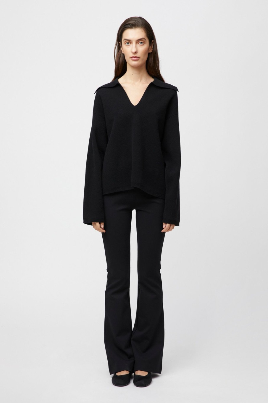 Women Fall Winter Spring Summer Basics | Storm Knit Jet Black