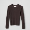 Women Fall Winter Spring Summer Tops | Jump Around Long Sleeve Coffee Bean