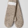 Women Fall Winter Spring Summer Mittens | Talk About It Rib Oatmeal Melange