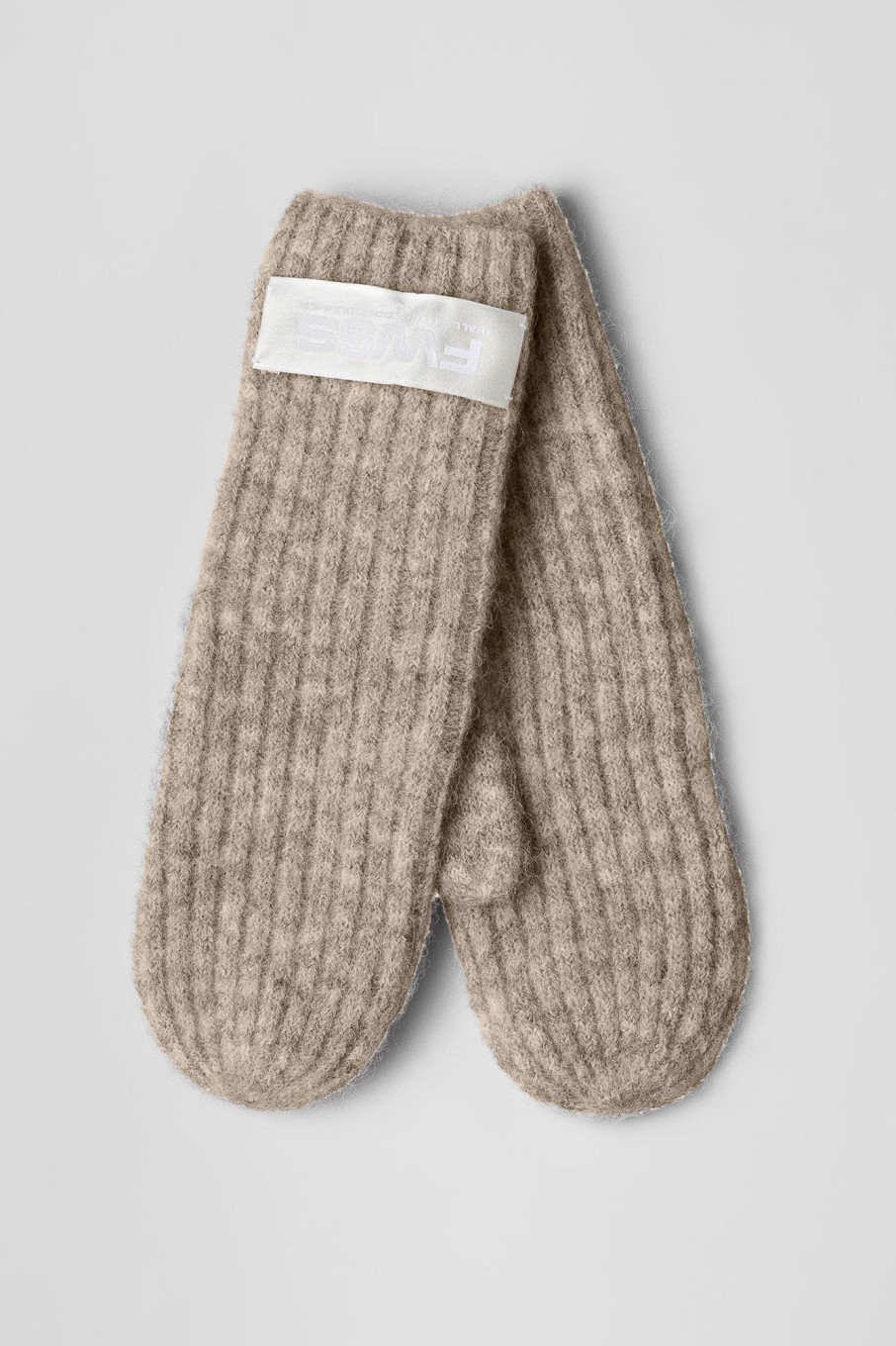 Women Fall Winter Spring Summer Mittens | Talk About It Rib Oatmeal Melange