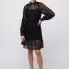 Women Fall Winter Spring Summer Basics | Dahlia Dress Anthracite Black