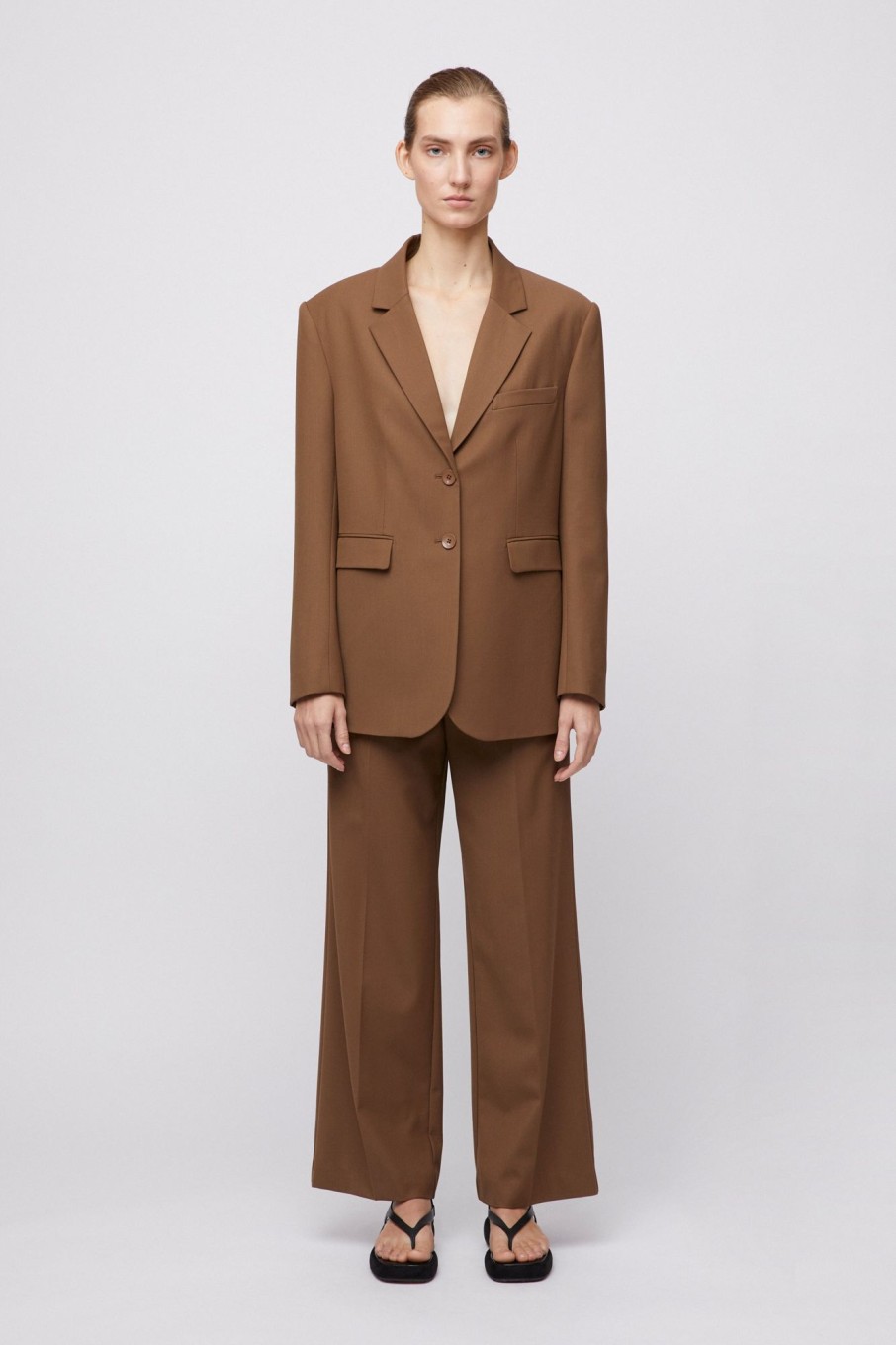 Women Fall Winter Spring Summer Tailoring | Port Oversized Blazer Port Partridge Brown