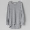 Women Fall Winter Spring Summer Basics | Goatman Light Gray Melange