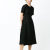 Women Fall Winter Spring Summer Basics | Go Open Back Dress Anthracite Black