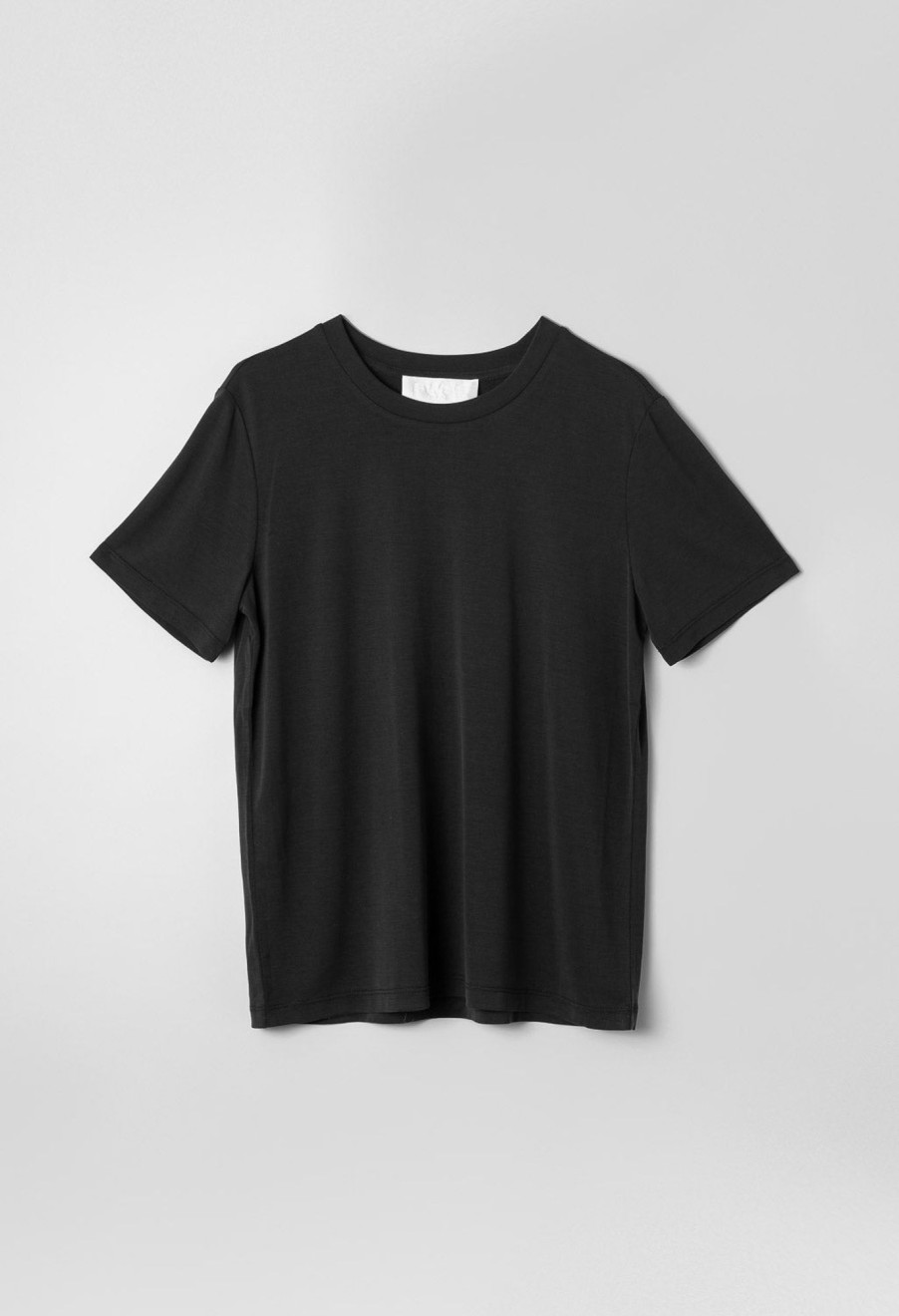 Women Fall Winter Spring Summer Tops | Tina Modal Tee Jet Black