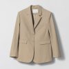 Women Fall Winter Spring Summer Basics | Port Oversized Blazer Travertine