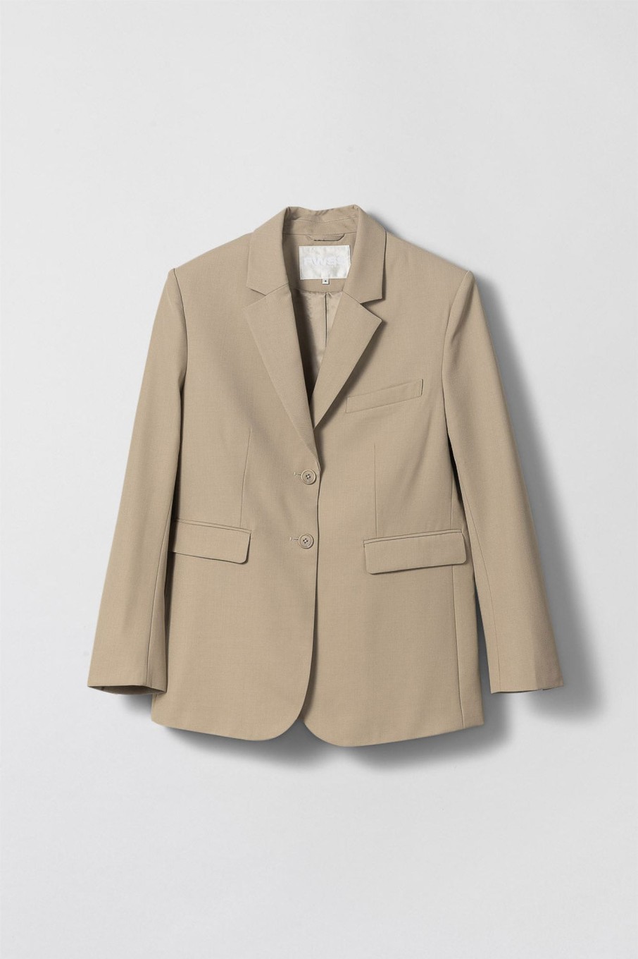 Women Fall Winter Spring Summer Basics | Port Oversized Blazer Travertine