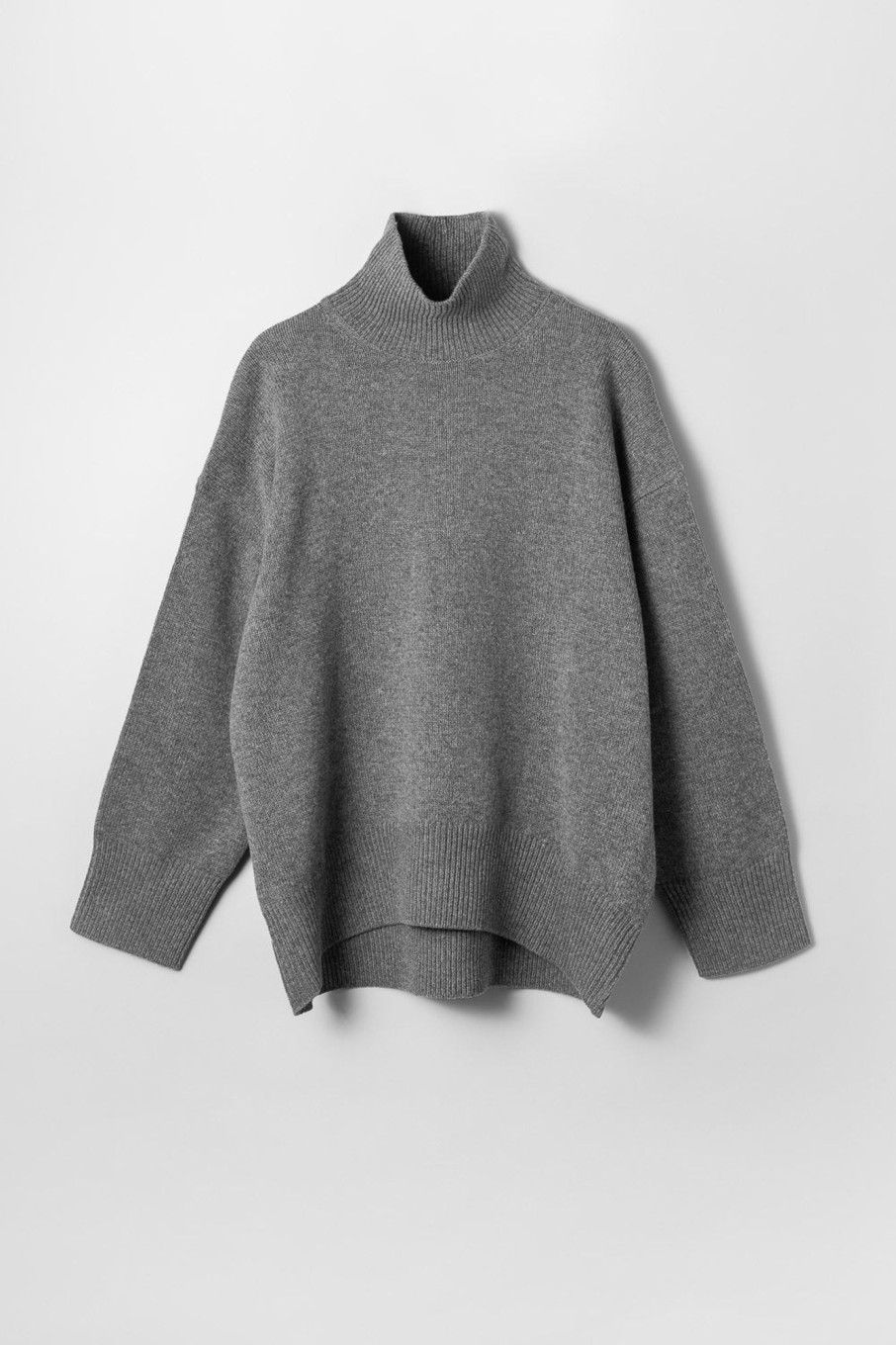 Women Fall Winter Spring Summer Basics | Julie Sweater Gray Melange