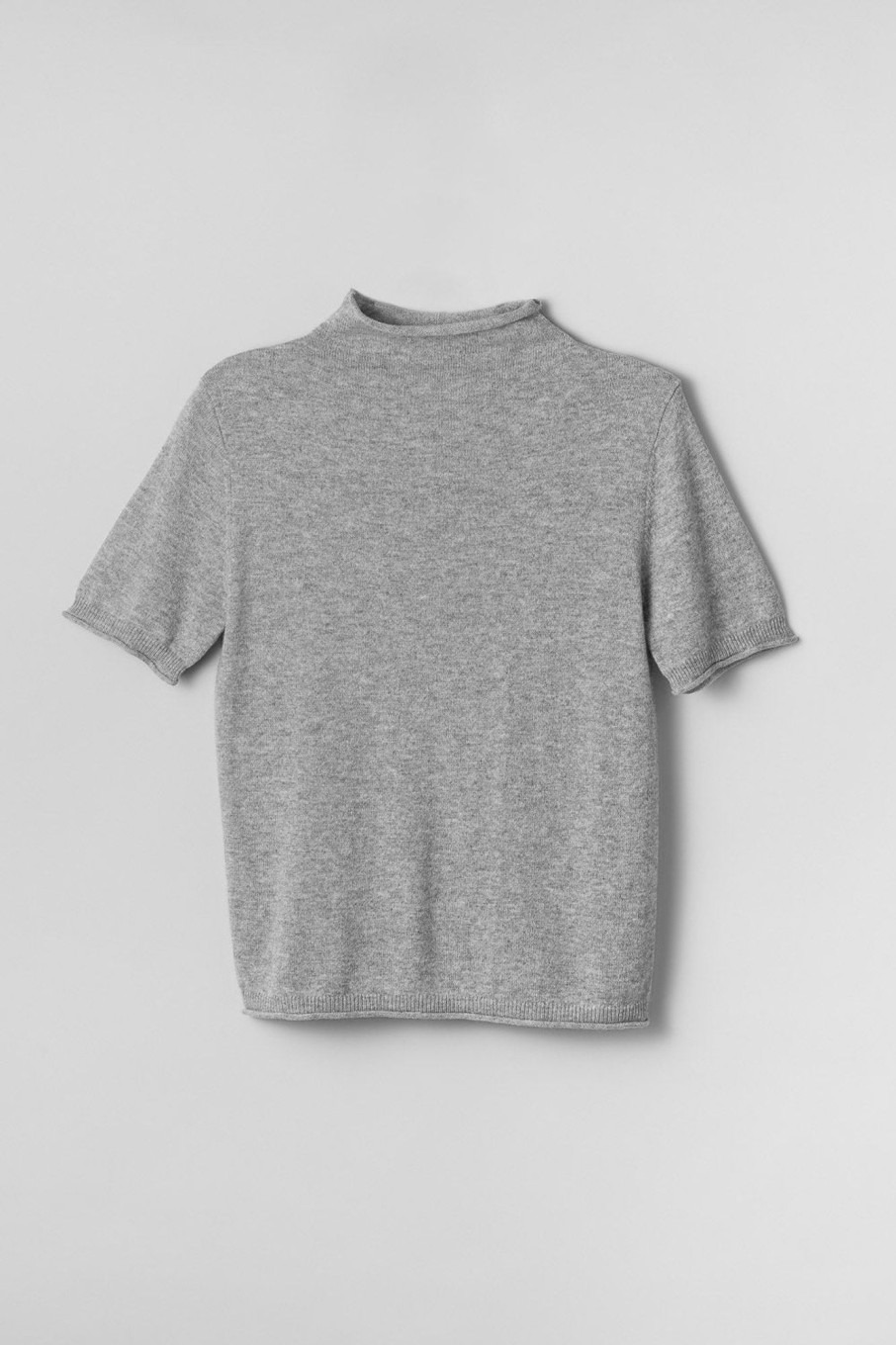 Women Fall Winter Spring Summer Basics | Waterfalls Tee Gray Melange