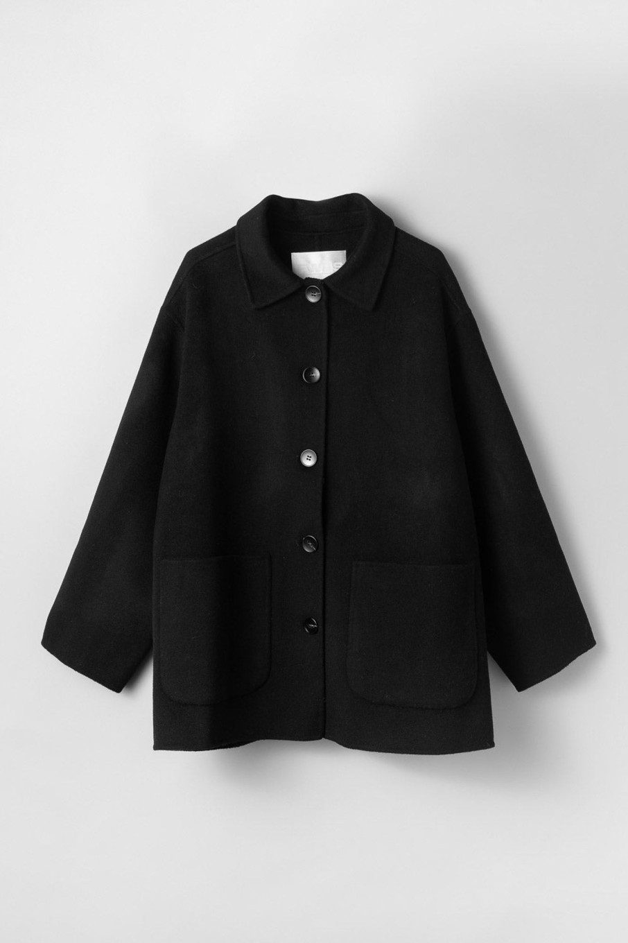 Women Fall Winter Spring Summer Coats & Jackets | Adrift Double Shacket Jet Black