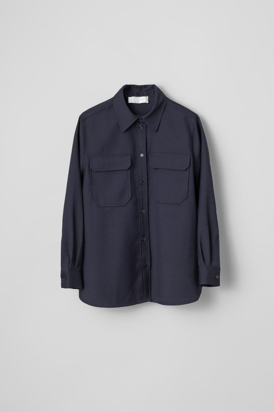 Women Fall Winter Spring Summer Shirts | Sealiner Wool Shirt Navy Blazer