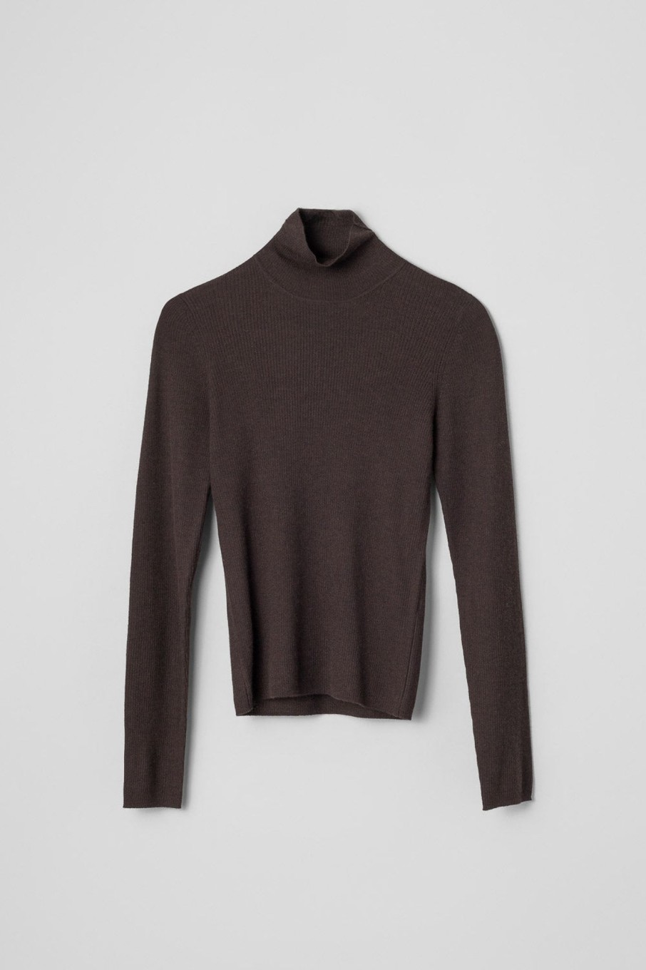 Women Fall Winter Spring Summer Basics | Jump Around Turtleneck Coffee Bean