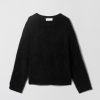 Women Fall Winter Spring Summer Sweaters & Cardigans | Mountain Oversized Furry Jumper Jet Black