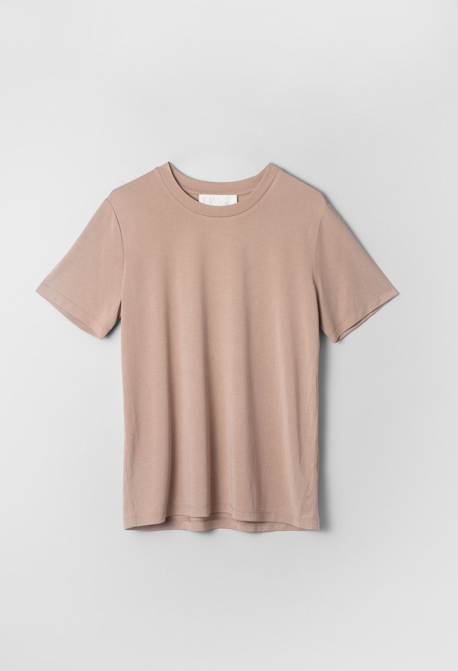 Women Fall Winter Spring Summer Tops | Tina Modal Tee Tan