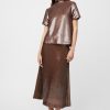 Women Fall Winter Spring Summer Basics | Bias Cut Sequin Skirt Cola