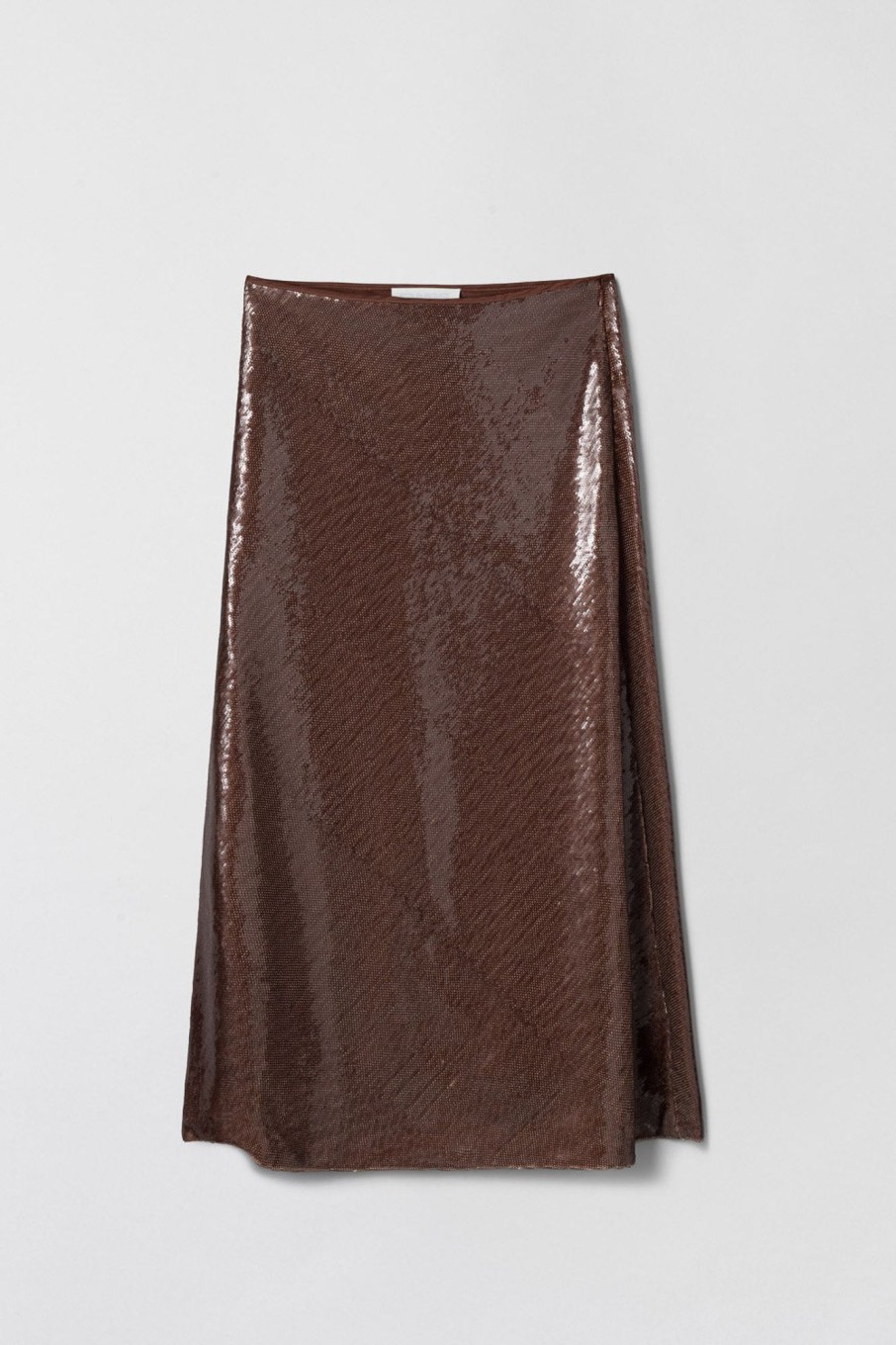 Women Fall Winter Spring Summer Basics | Bias Cut Sequin Skirt Cola