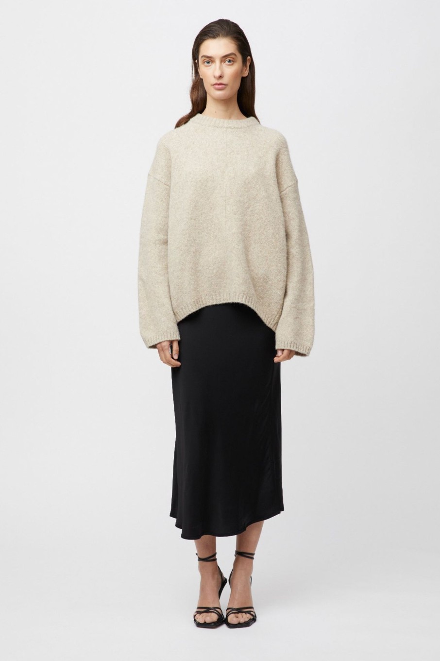 Women Fall Winter Spring Summer Basics | Sierra Undyed Roundneck Sweater Indus