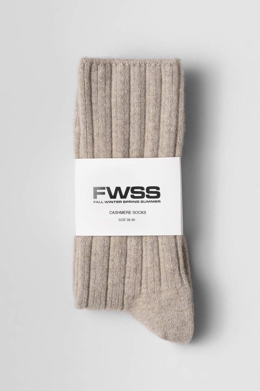 Women Fall Winter Spring Summer Basics | Amazing Cashmere Socks Oatmeal Melange