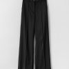 Women Fall Winter Spring Summer Trousers | Barbro Anthracite Black