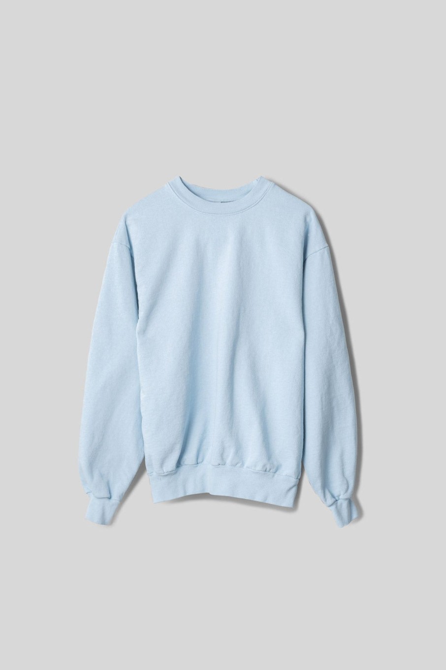 Women Fall Winter Spring Summer Basics | Crew Neck Baby Blue