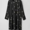 Women Fall Winter Spring Summer Basics | Torn Ikebana Flower Mini Black