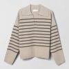 Women Fall Winter Spring Summer Sweaters & Cardigans | Storm Knit Grey Barley Stripe