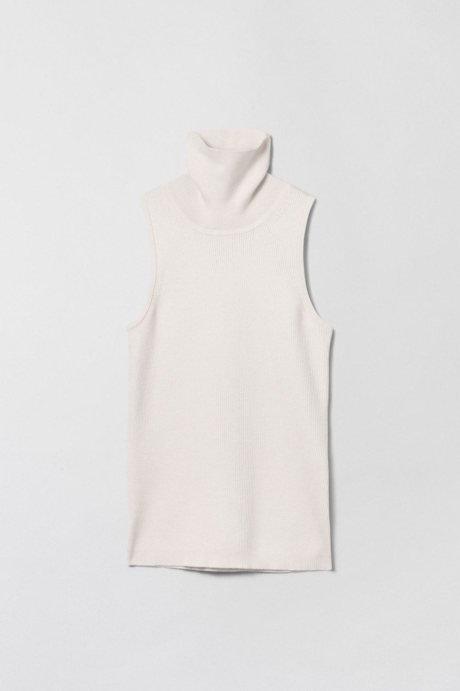 Women Fall Winter Spring Summer Basics | Spark Turtleneck Top Cream