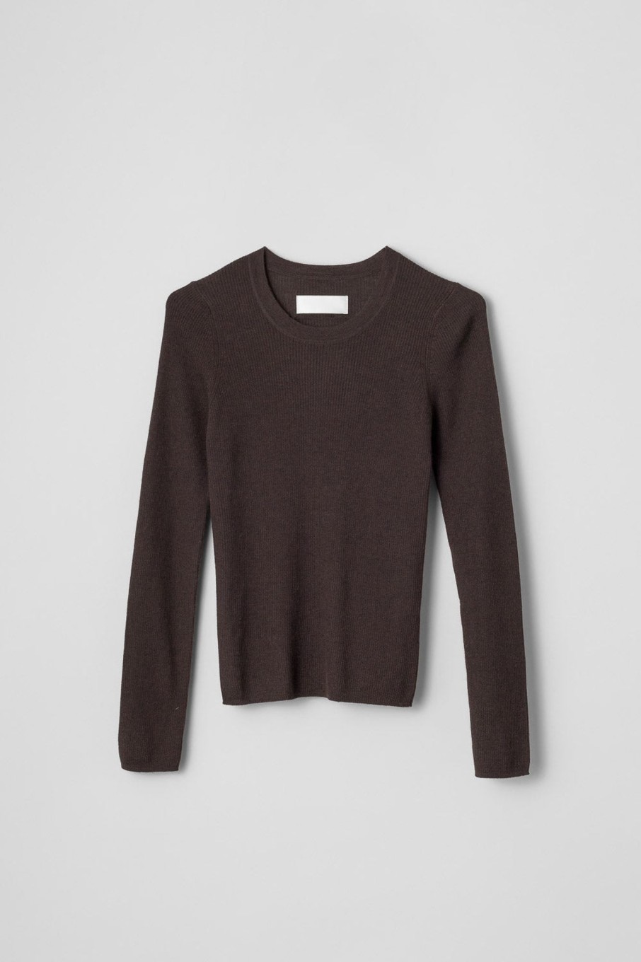 Women Fall Winter Spring Summer Basics | Jump Around Long Sleeve Coffee Bean