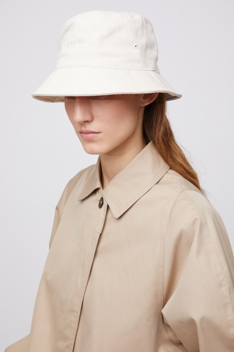 Women Fall Winter Spring Summer Hats | Shadow Bucket Hat Ecru