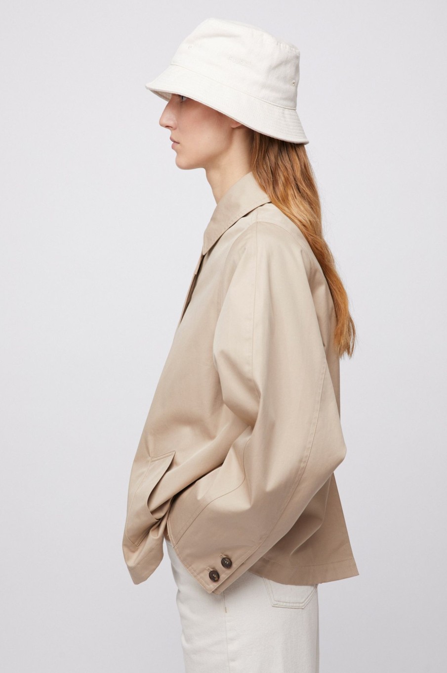 Women Fall Winter Spring Summer Hats | Shadow Bucket Hat Ecru