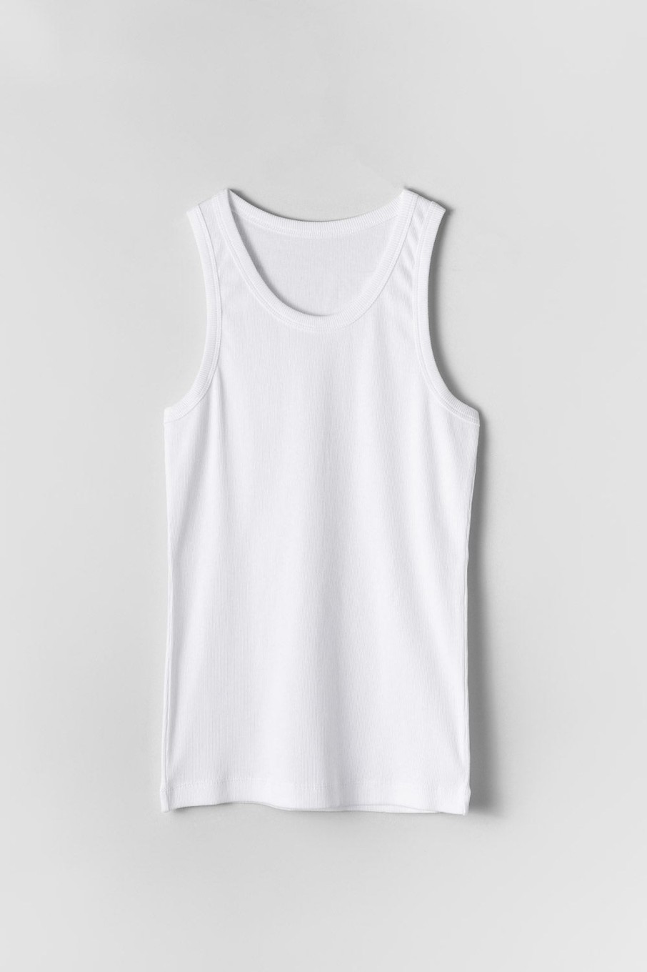 Women Fall Winter Spring Summer Tops | Island Tank Bright White