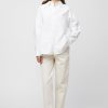 Women Fall Winter Spring Summer Tops | Oxford Coastal Shirt Bright White