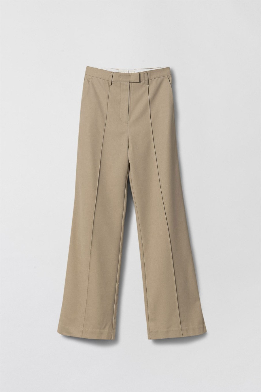 Women Fall Winter Spring Summer Tailoring | Tailored Wool Flares Travertine