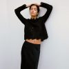 Women Fall Winter Spring Summer Tops | Ruth Long Sleeve Jet Black