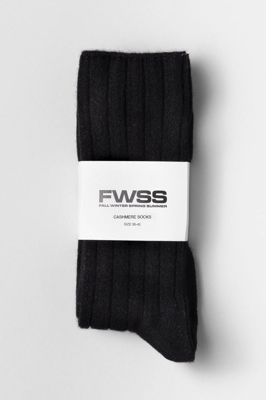 Women Fall Winter Spring Summer Basics | Amazing Cashmere Socks Jet Black