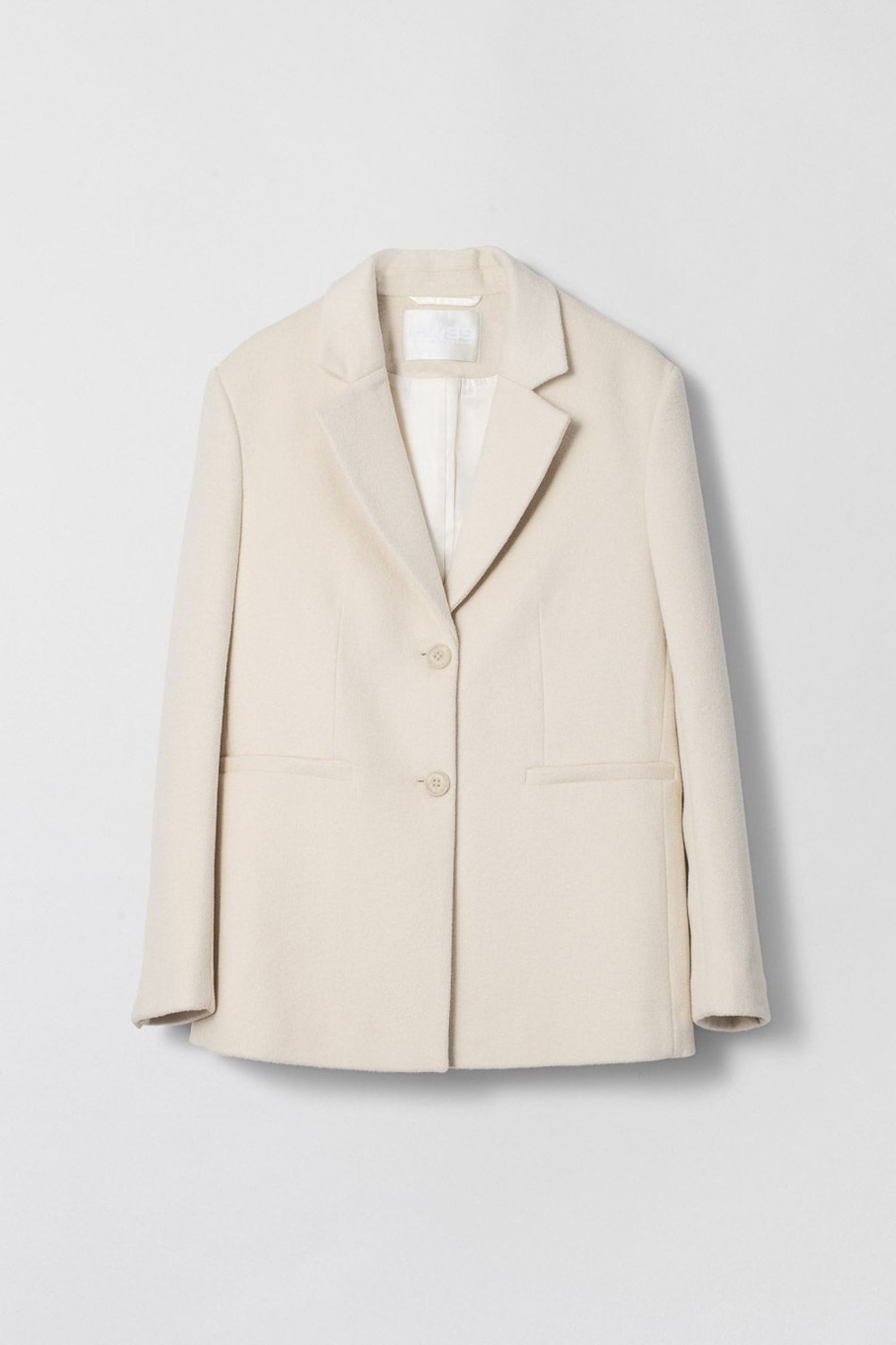 Women Fall Winter Spring Summer Tailoring | Structured Wool Blazer Cream