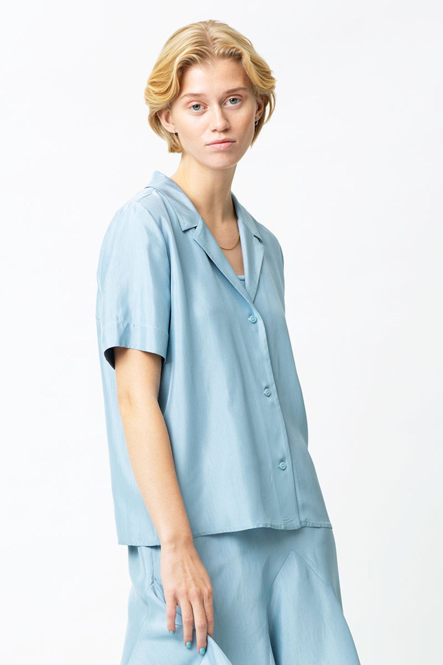 Women Fall Winter Spring Summer Basics | Hong Kong Garden Dusty Blue