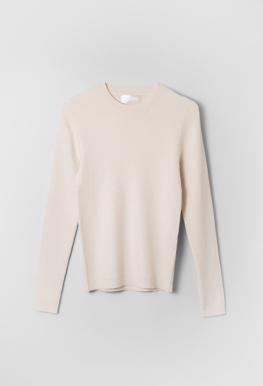 Women Fall Winter Spring Summer Basics | Ball Longsleeve Almond Cream