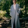 Women Fall Winter Spring Summer Basics | Wabi Coat Light Gray Melange