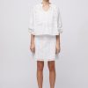 Women Fall Winter Spring Summer Basics | Lily Top Bright White