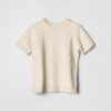 Women Fall Winter Spring Summer Basics | White Calico Furry Tee Cream