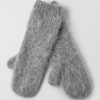 Women Fall Winter Spring Summer Basics | Montpellier Mittens Gray Melange