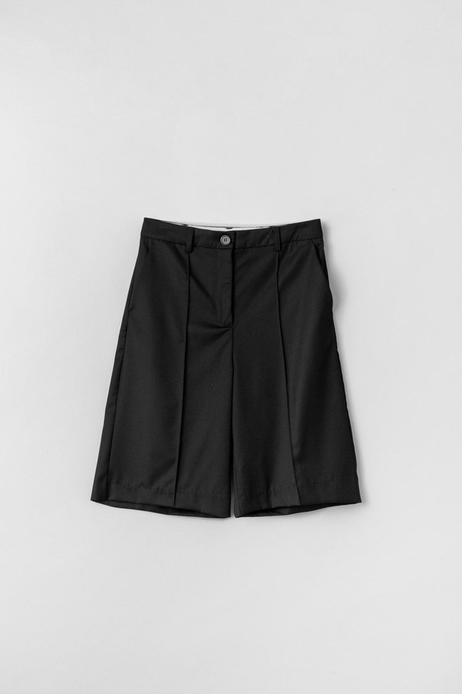 Women Fall Winter Spring Summer Basics | Barbro Shorts Anthracite Black