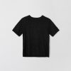 Women Fall Winter Spring Summer Basics | Metallic Wool Tee Jet Black