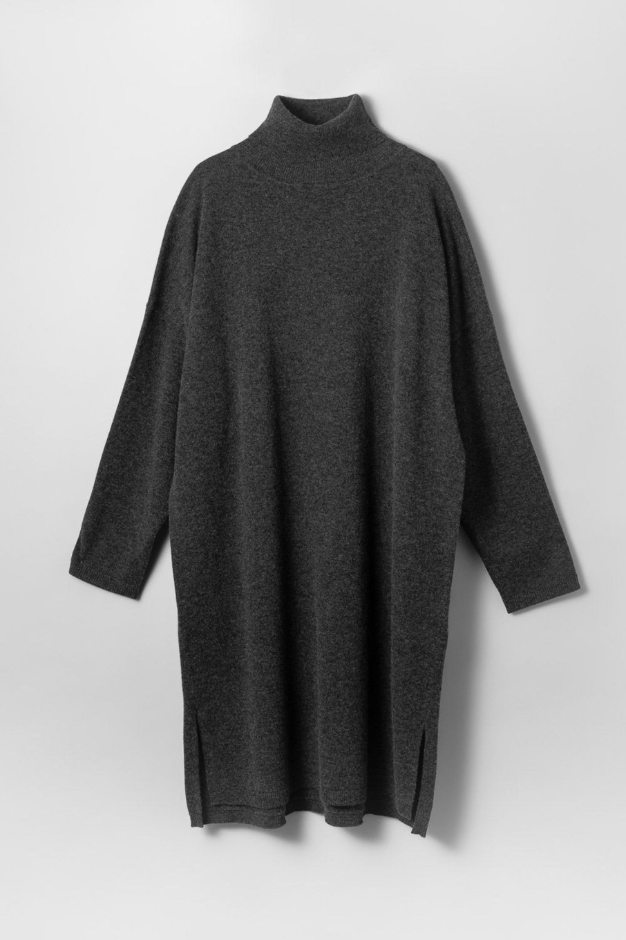 Women Fall Winter Spring Summer Basics | Central Park Turtleneck Dress Graphite