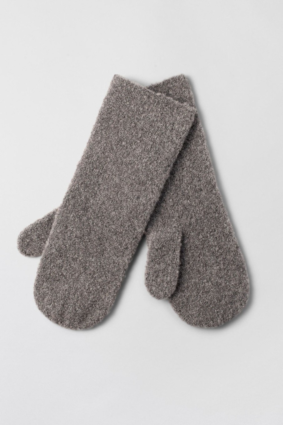 Women Fall Winter Spring Summer Basics | Provence Boucle Mittens Dark Greige