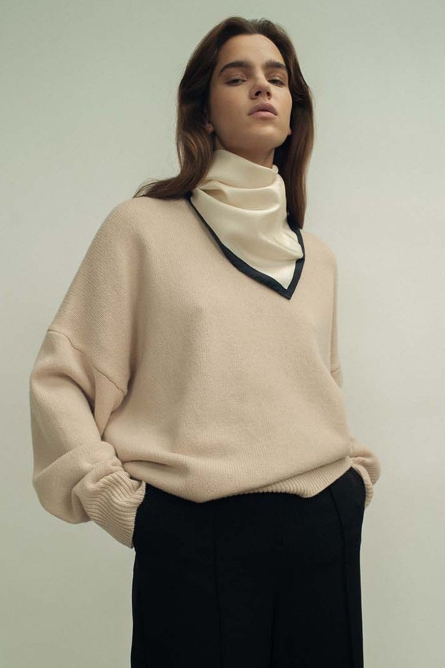 Women Fall Winter Spring Summer Sweaters & Cardigans | Ash Oversized Jumper Winter Cream