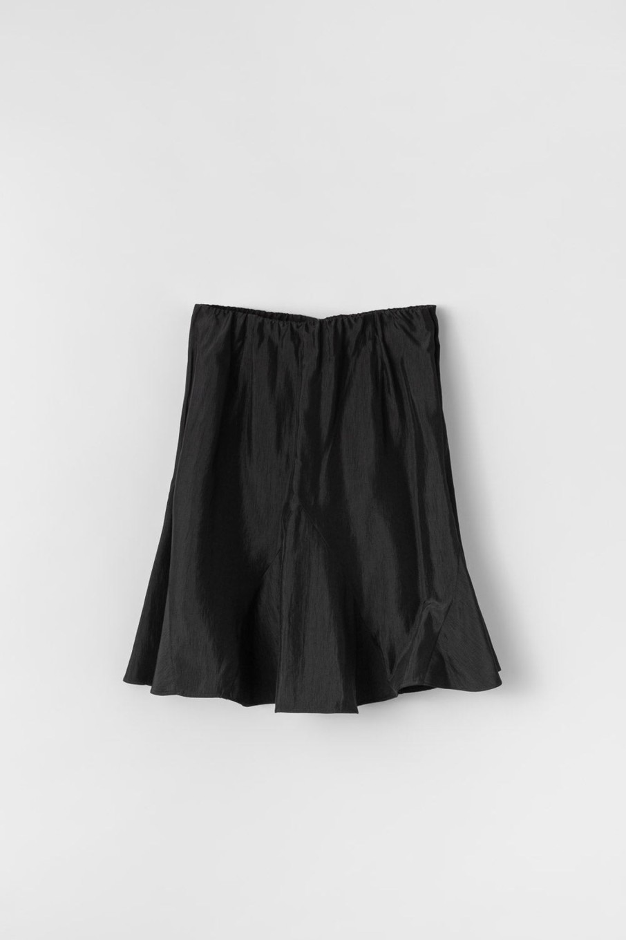 Women Fall Winter Spring Summer Basics | Luna Acetate Skirt Anthracite Black