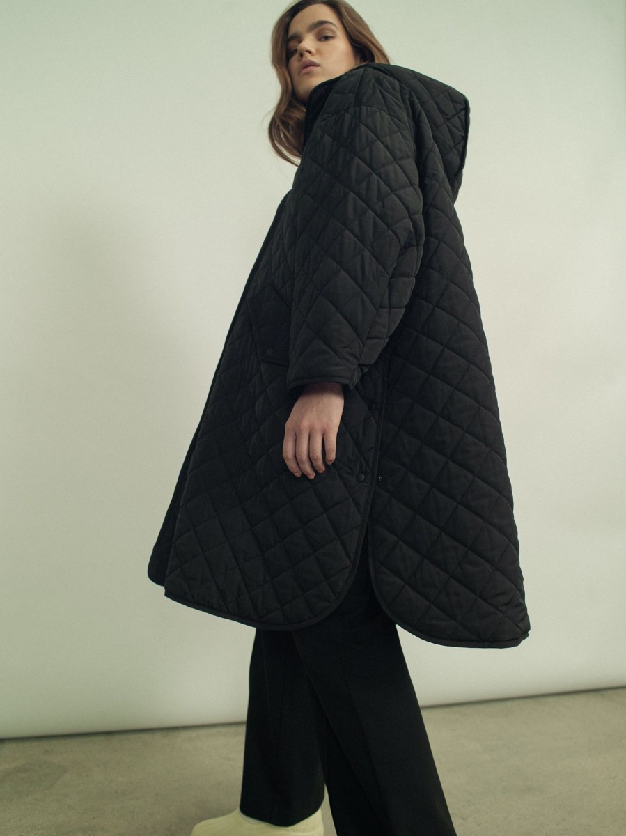 Women Fall Winter Spring Summer Basics | Afterski Poncho Dusty Olive