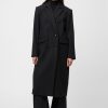 Women Fall Winter Spring Summer Coats & Jackets | Florence Overcoat Jet Black